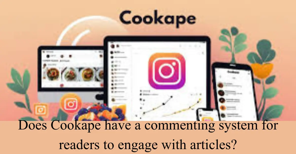 Does Cookape have a commenting system for readers to engage with articles?